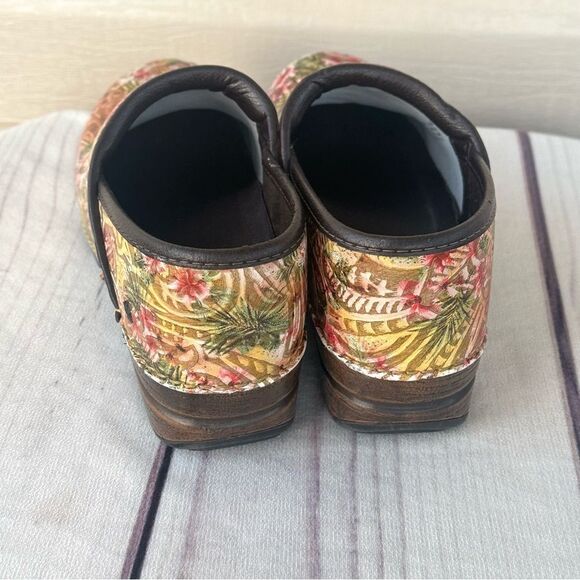 Dansko XP Professional Clogs Floral Multicolor Shoes Women's EU 39 Comfort Nurse - Picture 4 of 12